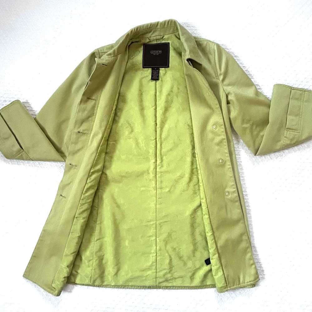 Coach lined raincoat